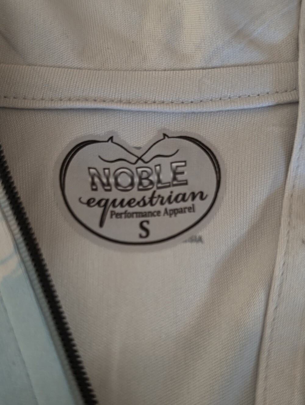 Noble equestrian Quarer Zip Graphic Performance Jersey Size Small - Picture 6 of 7